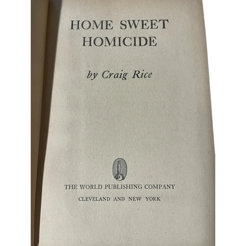 Home Sweet Homicide by Craig Rice 1946 Tower Motion Picture Edition Hardcover
